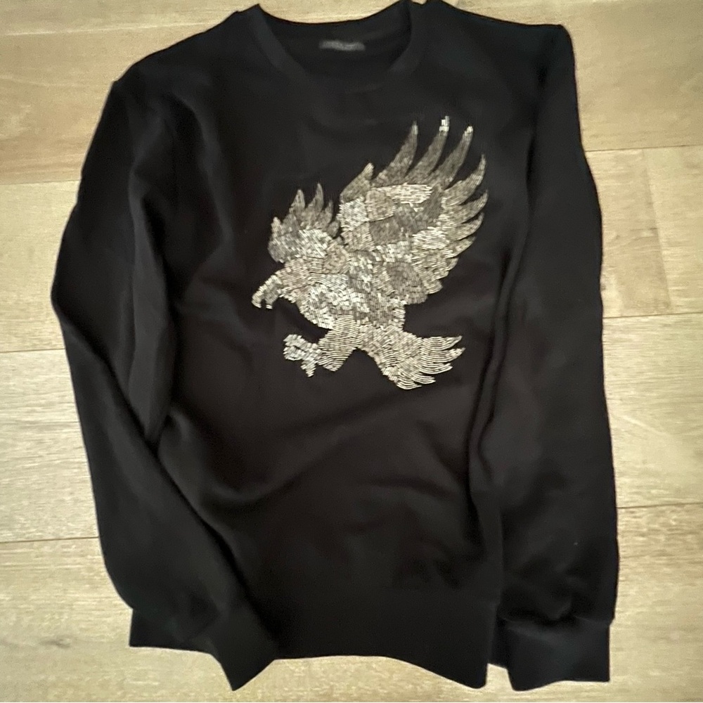Zara Man Unisex Eagle Beaded Sweatshirt